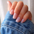 milky white press on nails NZ and Australia