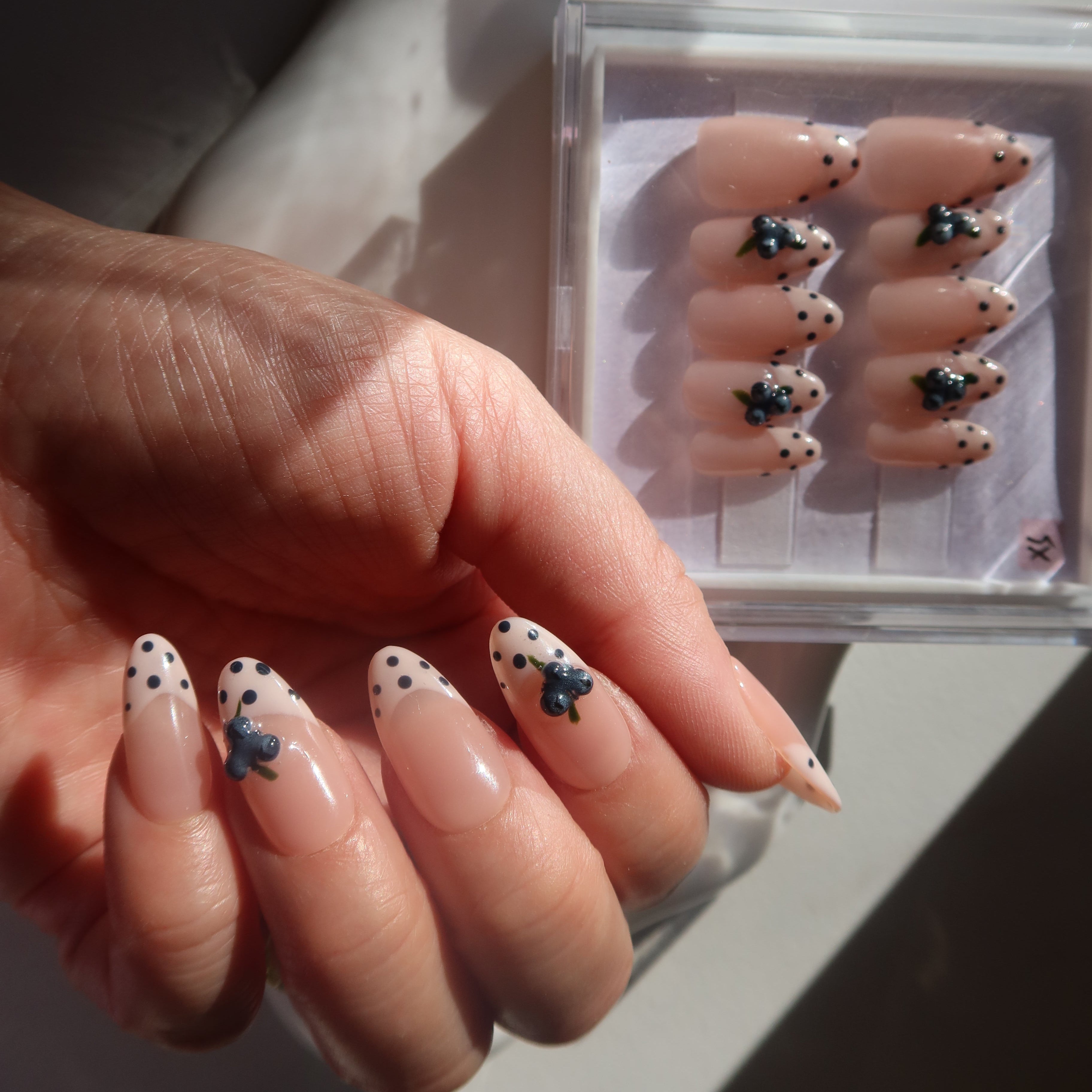 Blueberry Bliss - 3D Blueberry Press On Nails