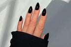 black short almond soft gel press on nails nz