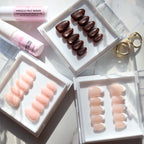 Daydreams milky pink handmade builder gel press-on nails NZ
