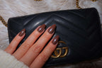 glazed chocolate brown nails press on nails nz new zealand salon grade long lasting 