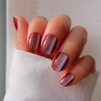 red wine cateye short squoval press on nails