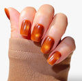 caramel cateye press on nails builder gel long lasting salon grade press on nails nz