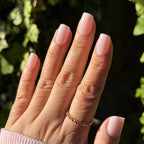 clean girl milky nails