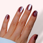 red wine cateye short squoval press on nails australia