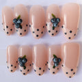 Builder gel handmade press-on nails bundle close-up finish Clarity Club