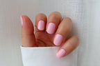 pink squoval soft acrylic short press on nails australia