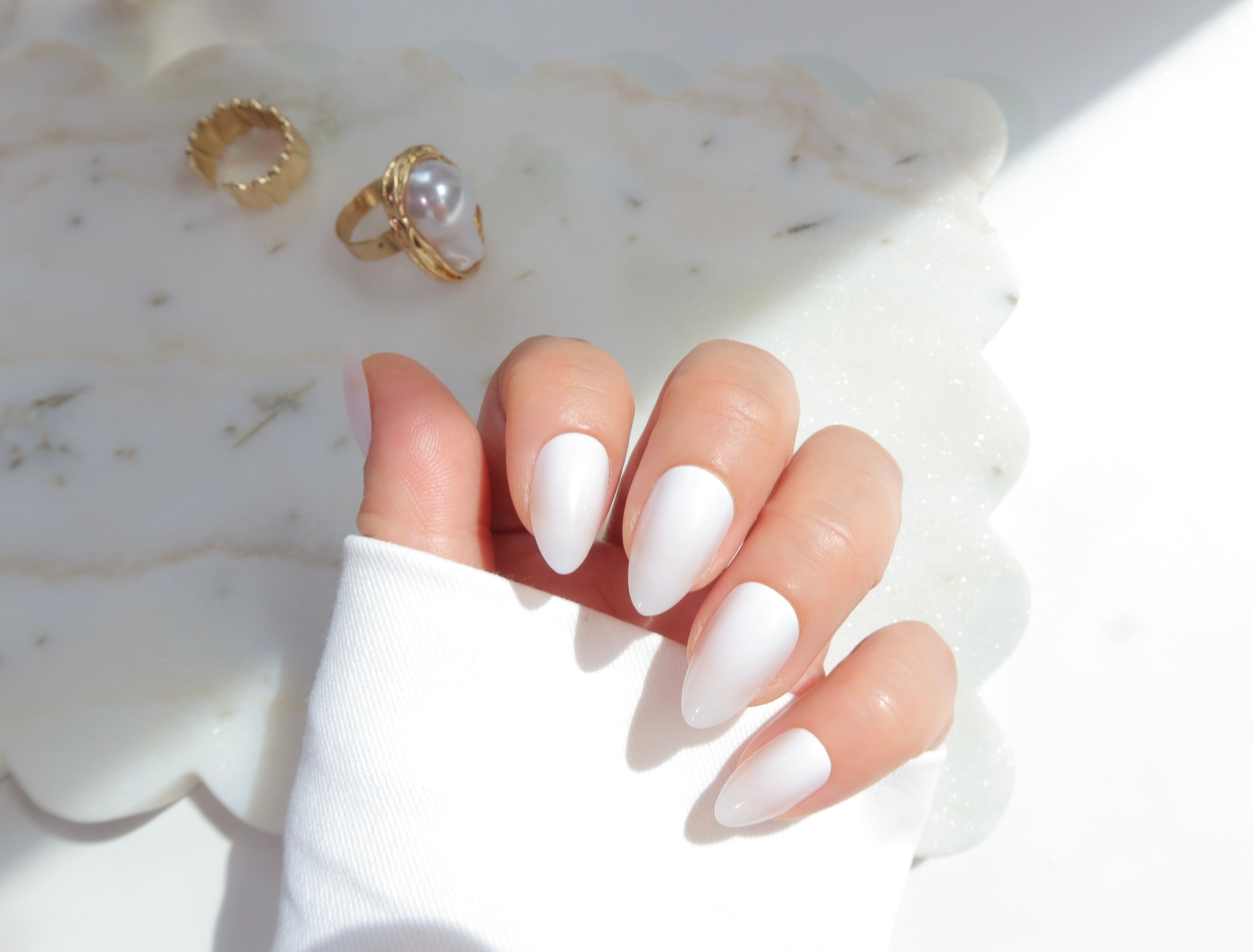 white nails white ombre nail high quality press on nails nz  long lasting