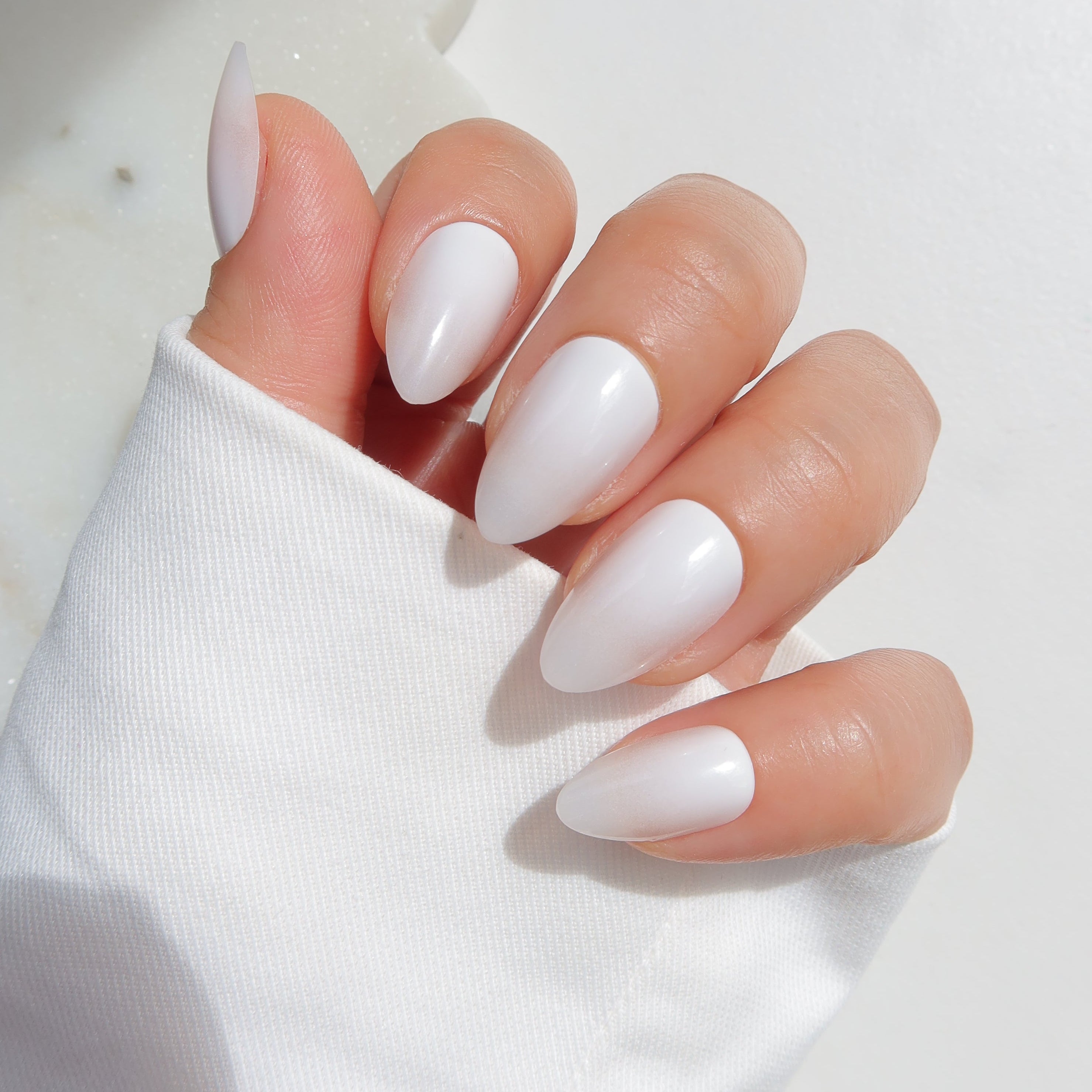 white nails white ombre nail high quality press on nails nz 