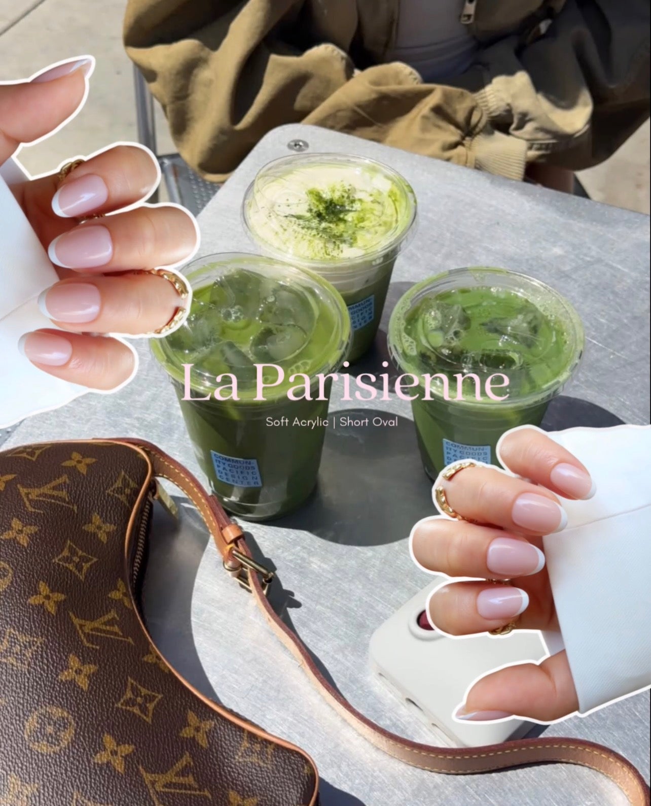 minimalist clean girl nails. French tip soft gel press on nails NZ