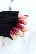 plum soft gel press on nails NZ