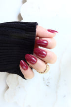 plum soft gel press on nails NZ