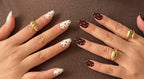 Choco Dots - Brown & Vanilla Press On Nails