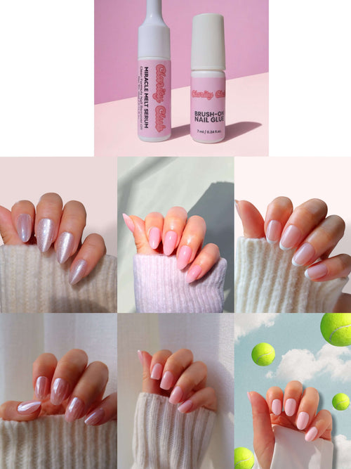 Clarity Club best seller press on nails bundle, NZ
