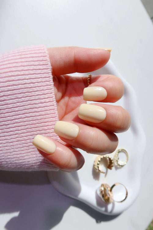 pastel yellow acrylic nails Australia